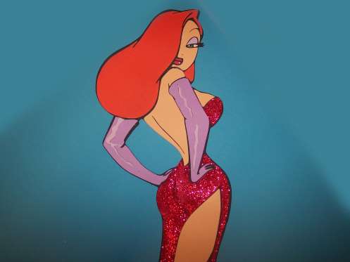 Red hair dame poster 75 x 100cm